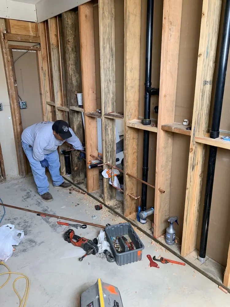 Commercial rough-in plumbing for Water Heater Replacement in East San Pedro